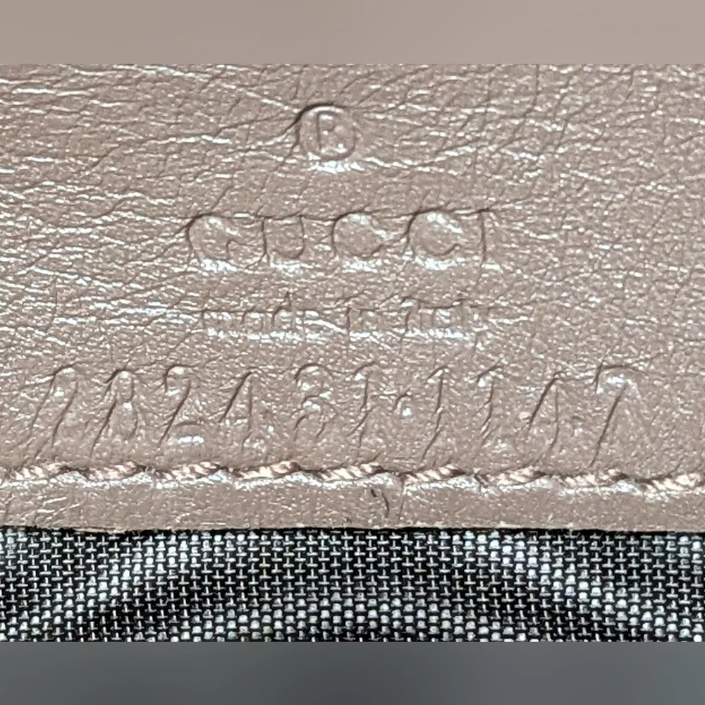 Gucci Guccissima Emboss Signature Continental Interlocking GG Emblem Wallet COA - Picture 7 of 17